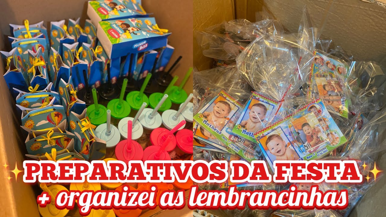 ENCHENDO AS SACOLINHAS PERSONALIZADAS| PREPARATIVOS DO ANIVERSÁRIO