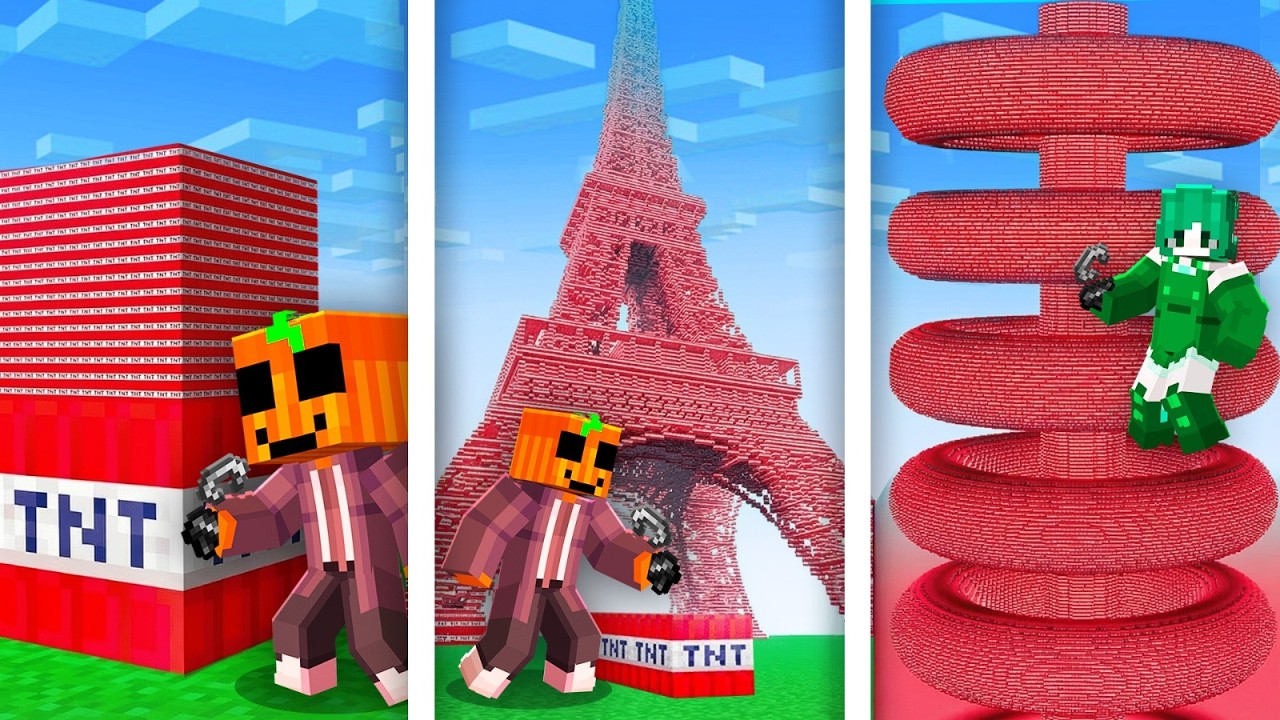 Exploté Cada TNT SECRETA de Minecraft en Un Video...