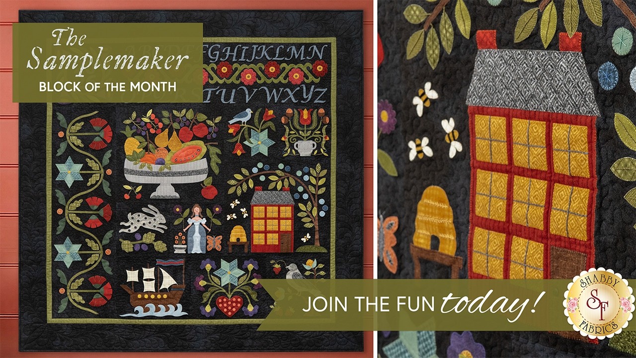 Introducing: The Samplemaker BOM with Shabby Fabrics