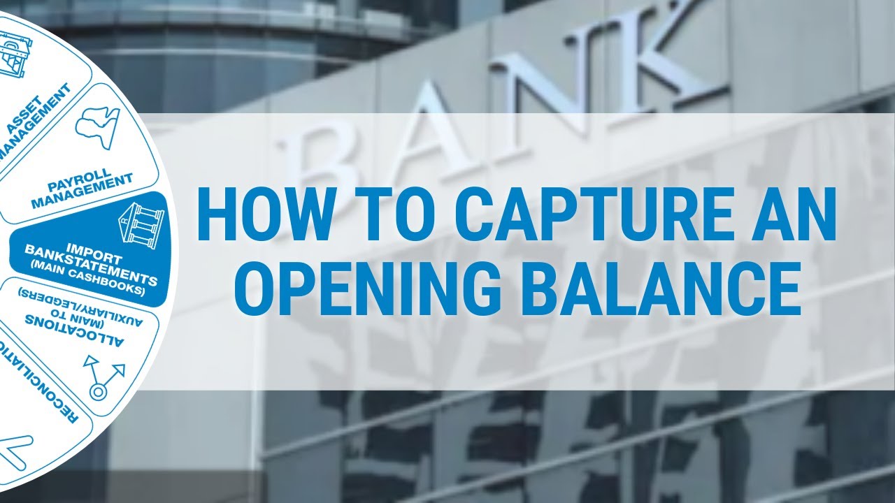 GoodX Desktop App - How to Capture an Opening Balance