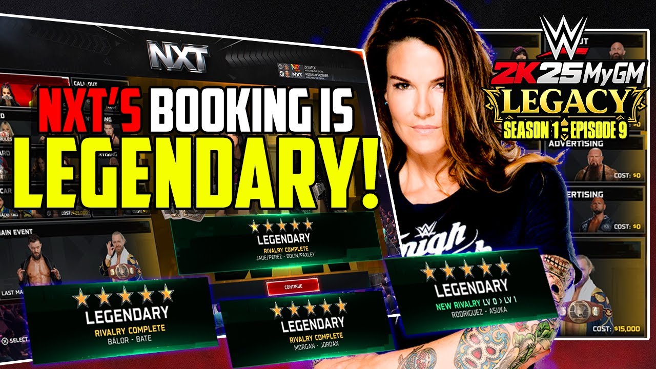 Легендарное планирование боев в NXT! | WWE 2K25 MyGM Legacy - S01E09