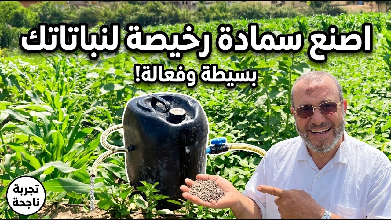 تعديل فيديو عمل سمادة يدوية لتسميد الزراعة المنزلية باقل التكاليف