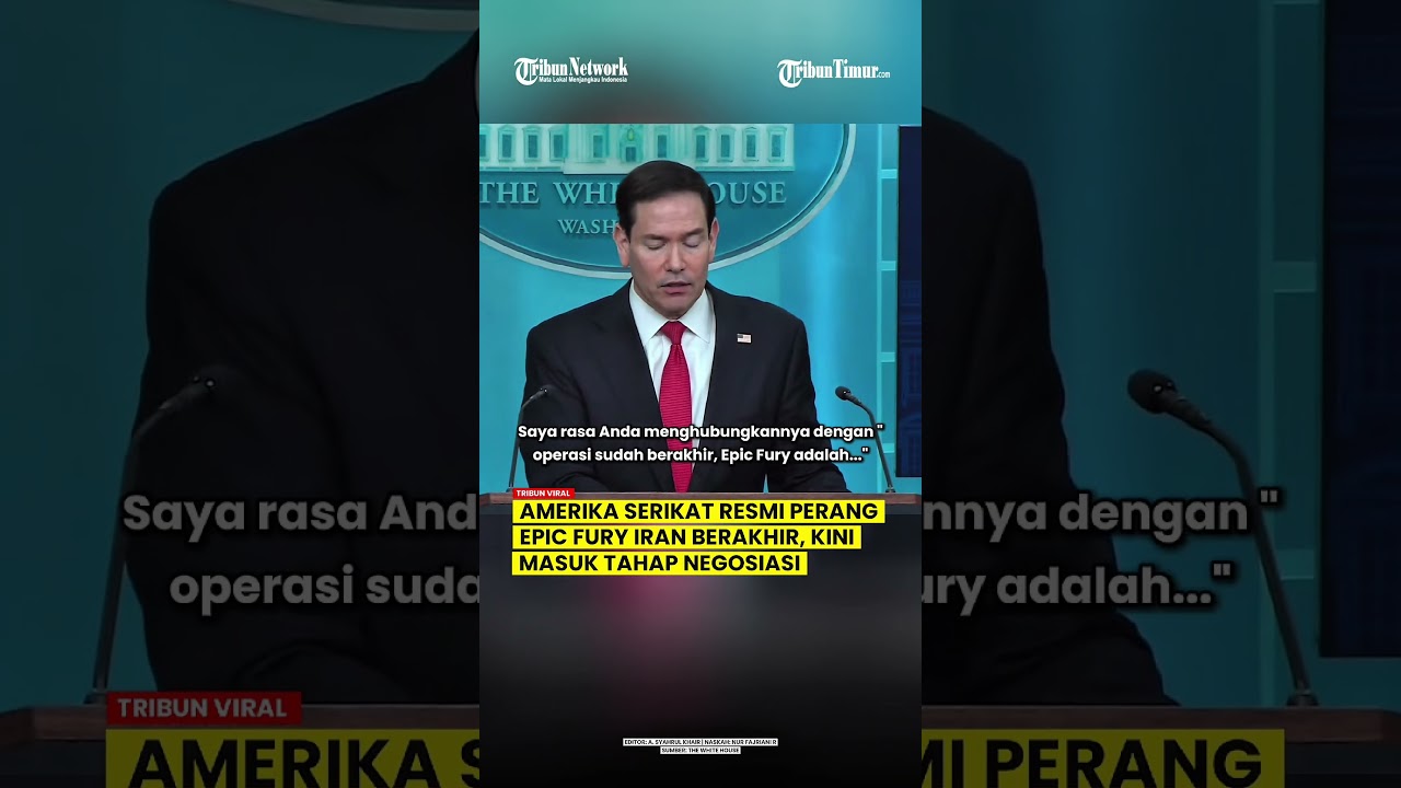 AS UMUMKAN OPERASI EPIC FURY PERANG IRAN BERAKHIR, KINI TAHAP NEGOSIASI