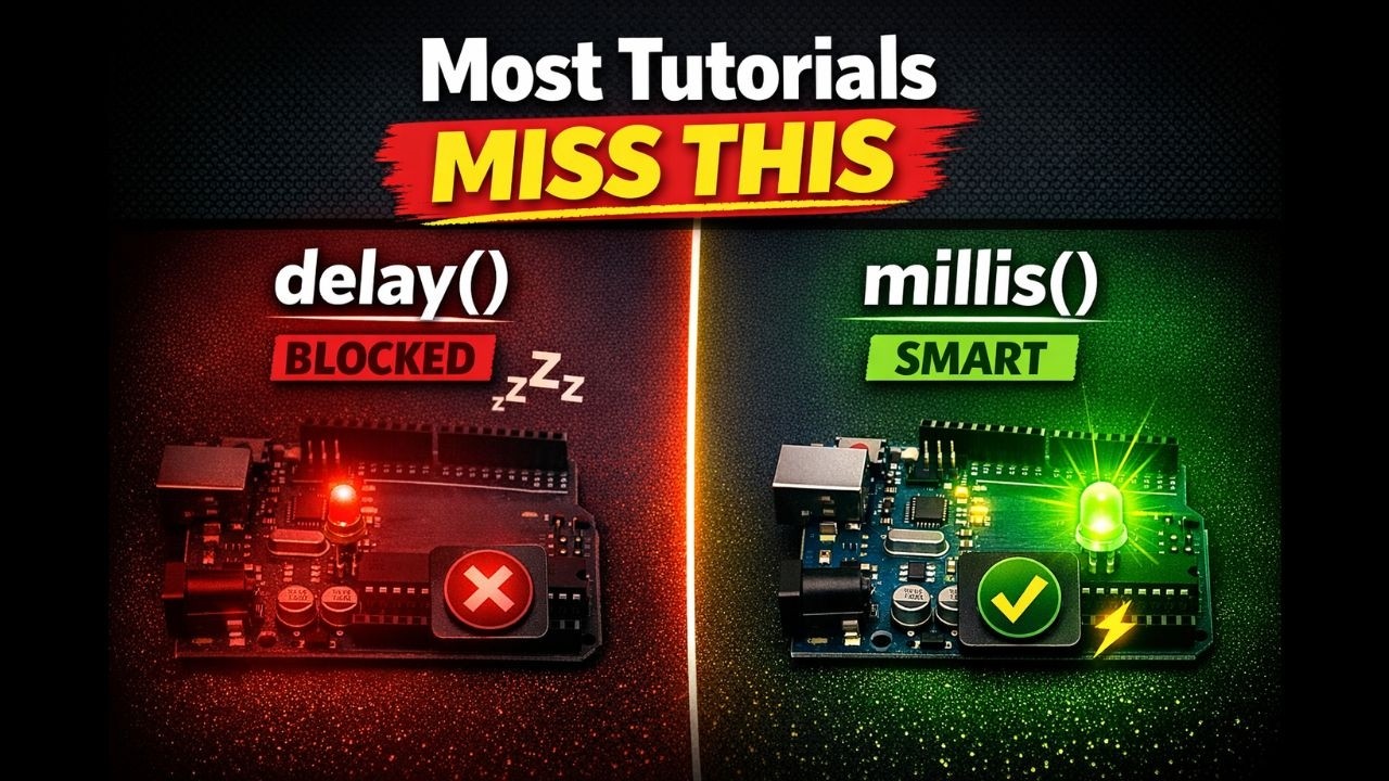 Most Arduino Tutorials Miss This | delay vs millis Explained