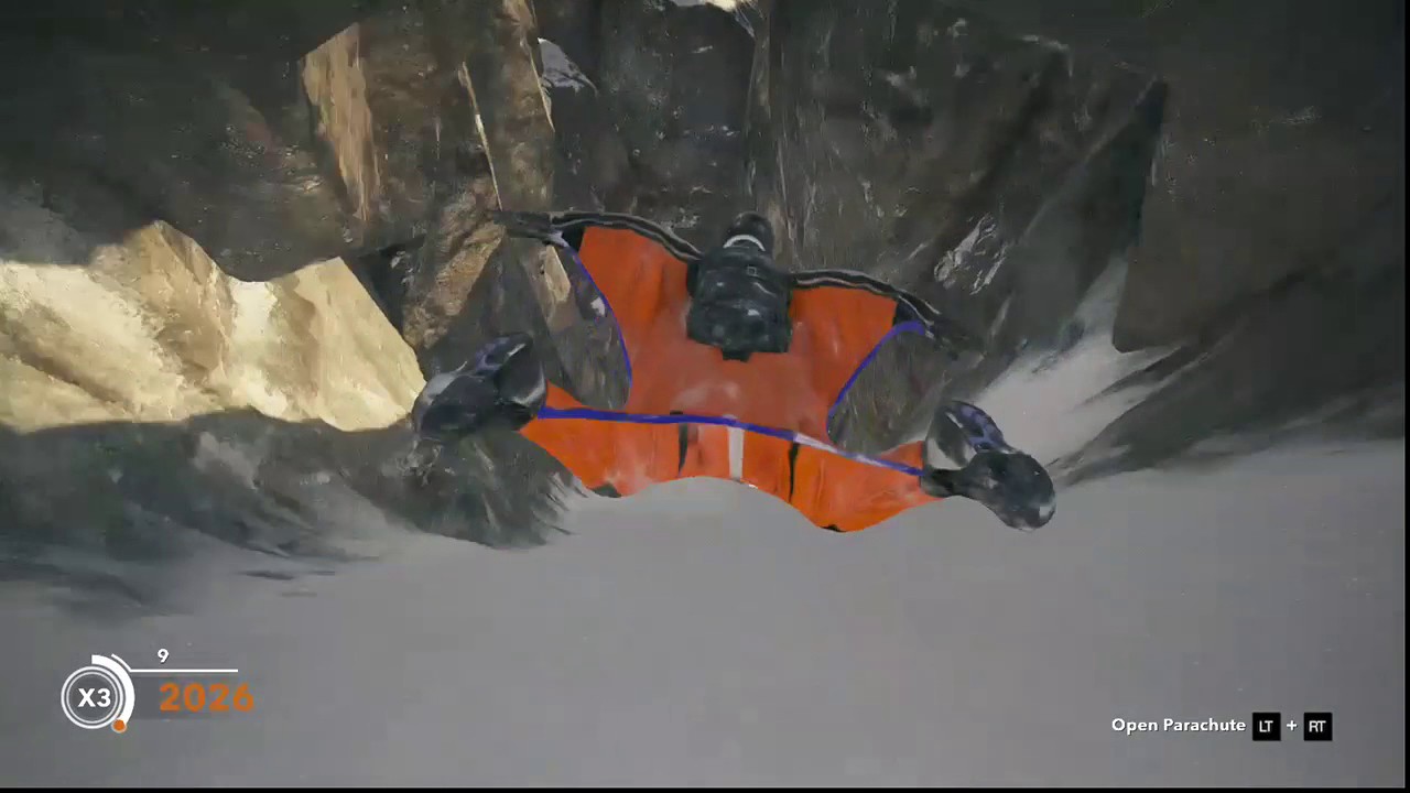 STEEP EPIC WING SUIT THROUGH CAVE