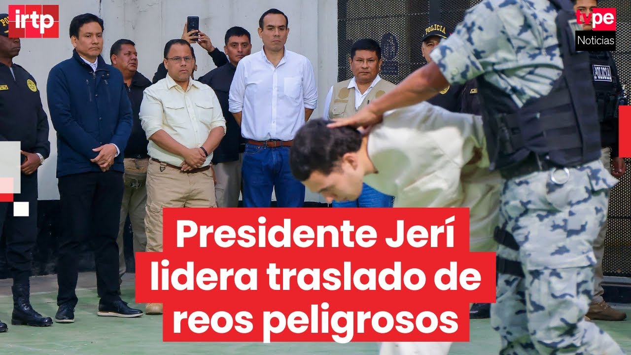 Presidente Jerí lidera traslado de internos de alta peligrosidad al nuevo pabellón en Ancón I