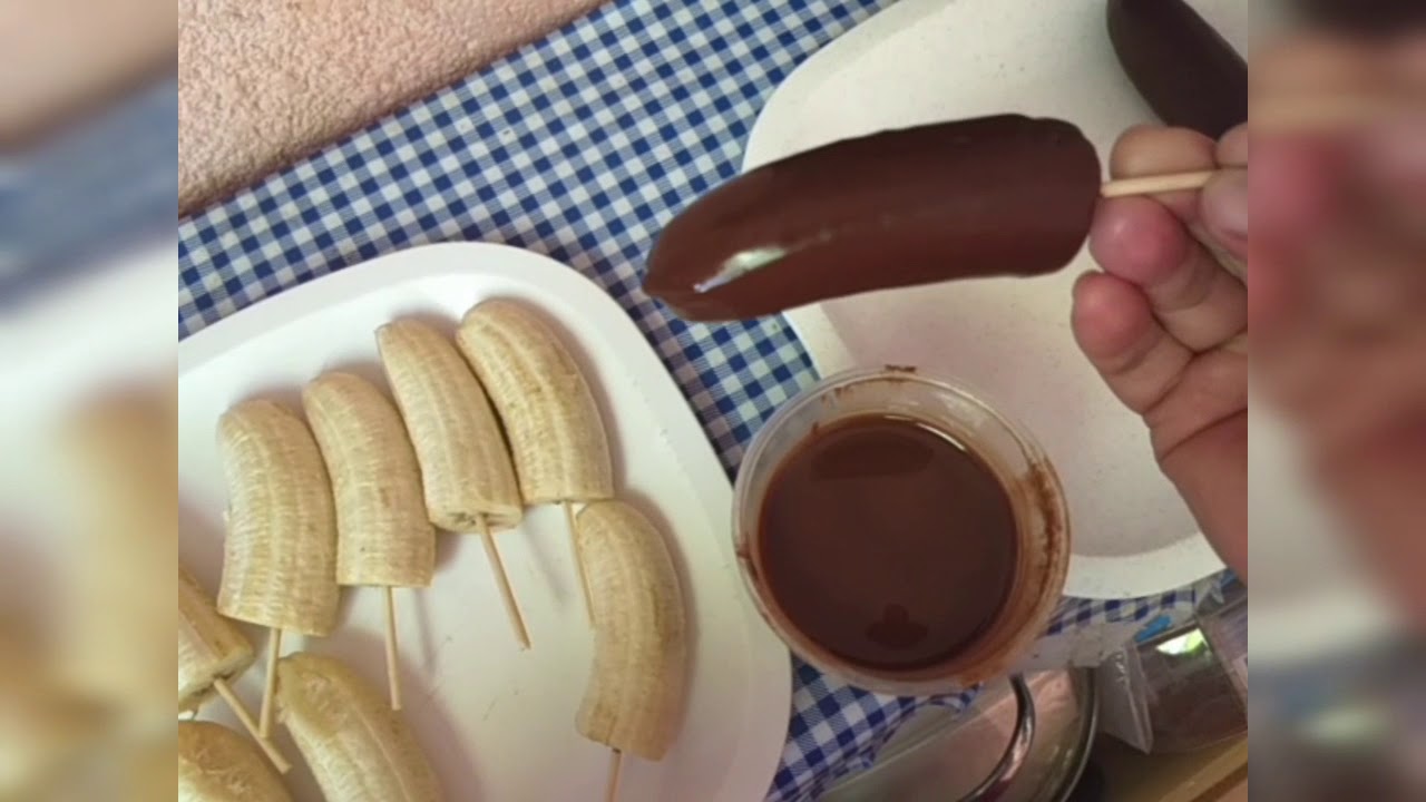 como hacer choco bananas