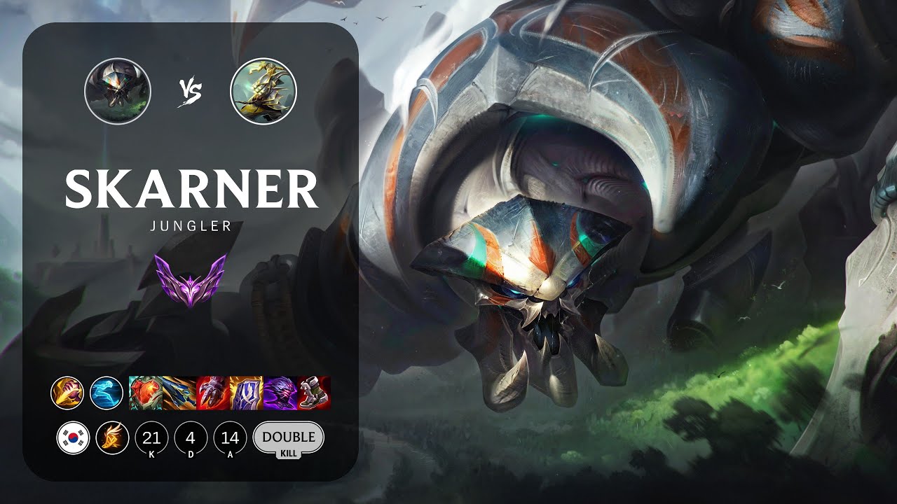 Skarner Jungle vs Master Yi - KR Master Patch 14.8