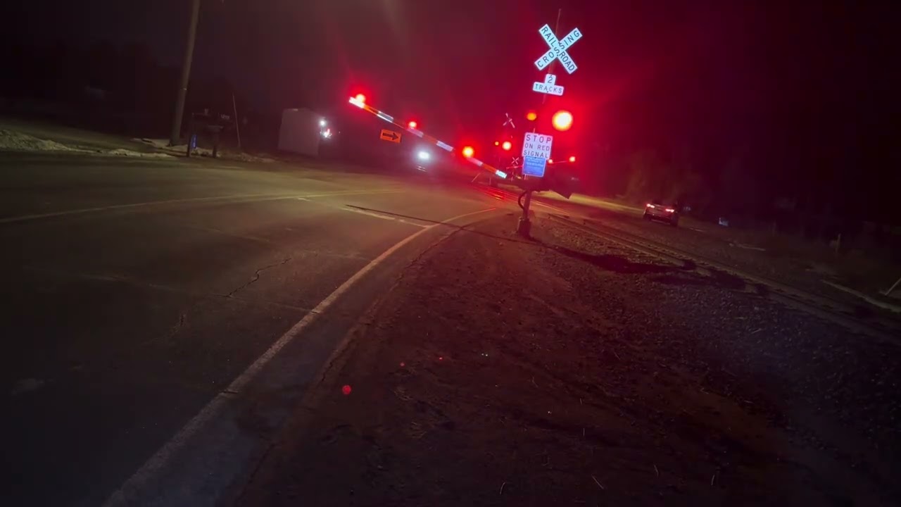 Eastbound Amtrak train at Dexter Chelsea Road 