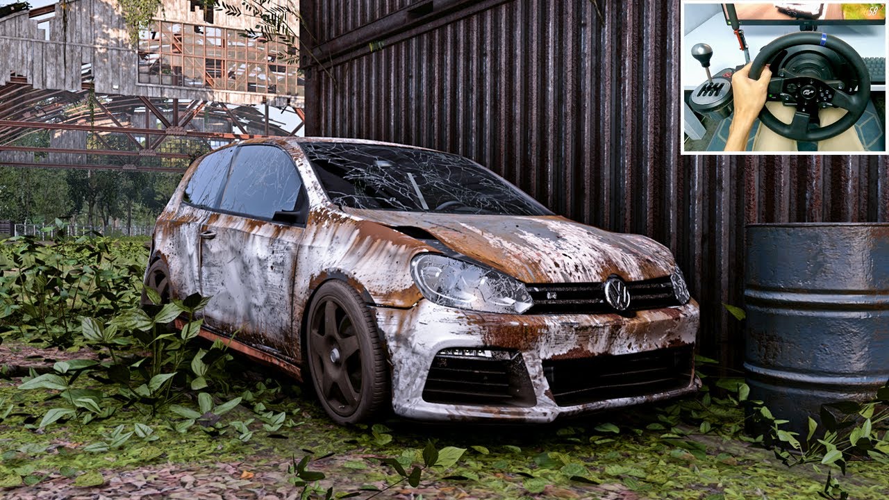 Rebuilding Volkswagen Golf R MK6 (500HP) - Forza Horizon 5 | Thrustmaster T300RS + TH8A Shifter