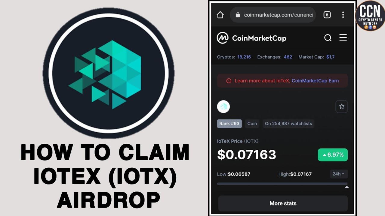 HOW TO CLAIM IOTEX (IOTX) AIRDROP (CRYPTO CENTER NETWORK) || IOTEX AIRDROP
