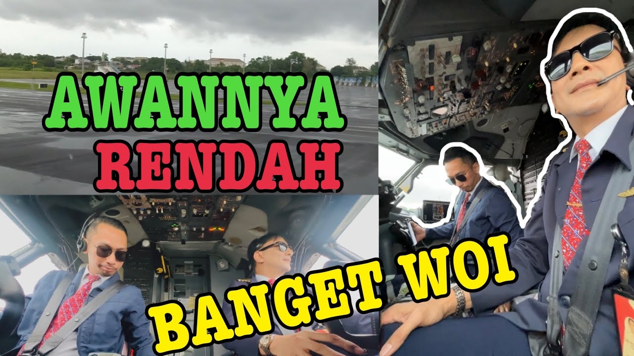 AWANNYA RENDAH BANGET SAAT MAU LANDING MAKASAR #aviation #low #clouds 