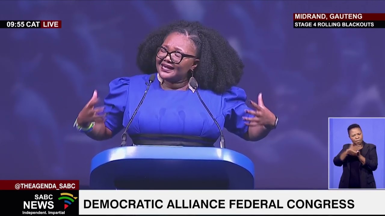 DA Federal Congress l Siviwe Gwarube address congress