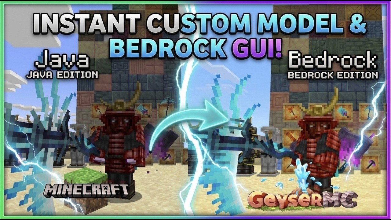 (ENG) How to Convert Java Pack to Bedrock for a GeyserMC server use J2B Converter (free).