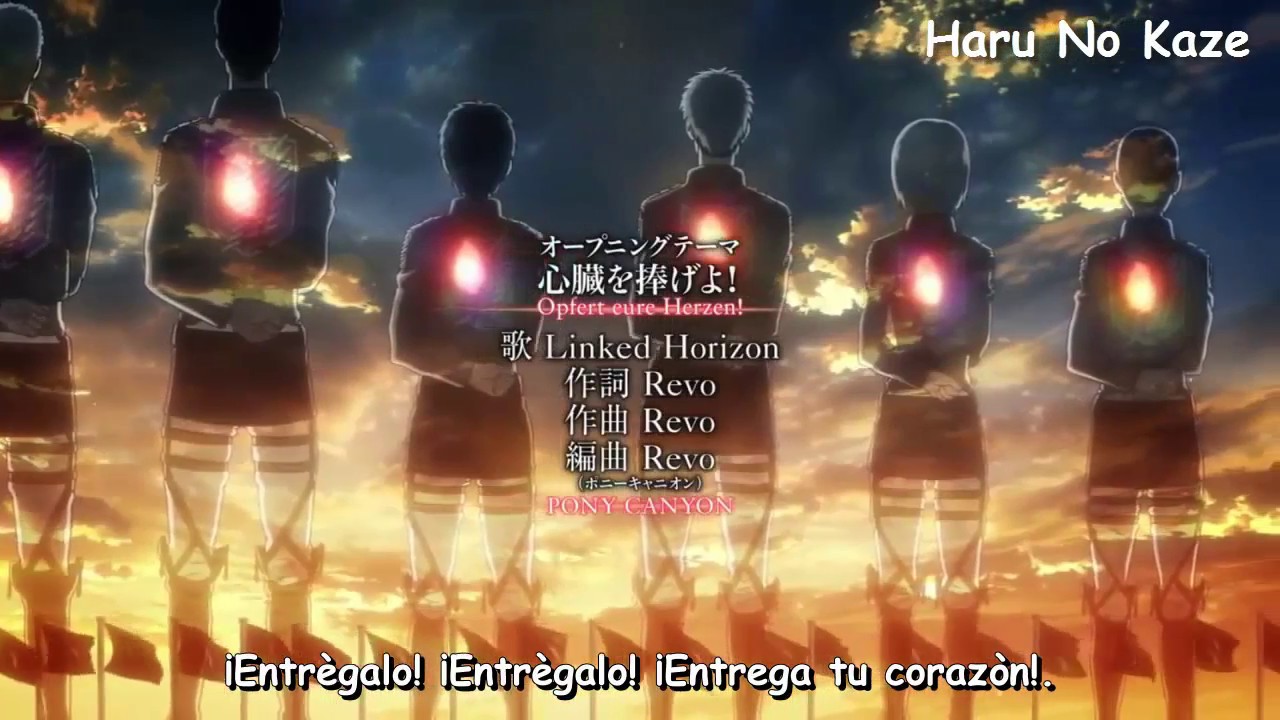 Shingeki No Kyojin 2  Opening - Sub Espa&ntilde;ol - &ldquo;Shinzou wo Sasageyo&rdquo;