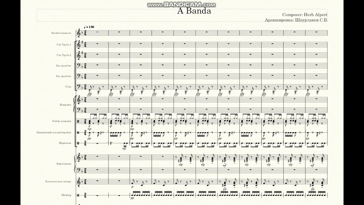 Notes music from the cartoon 
