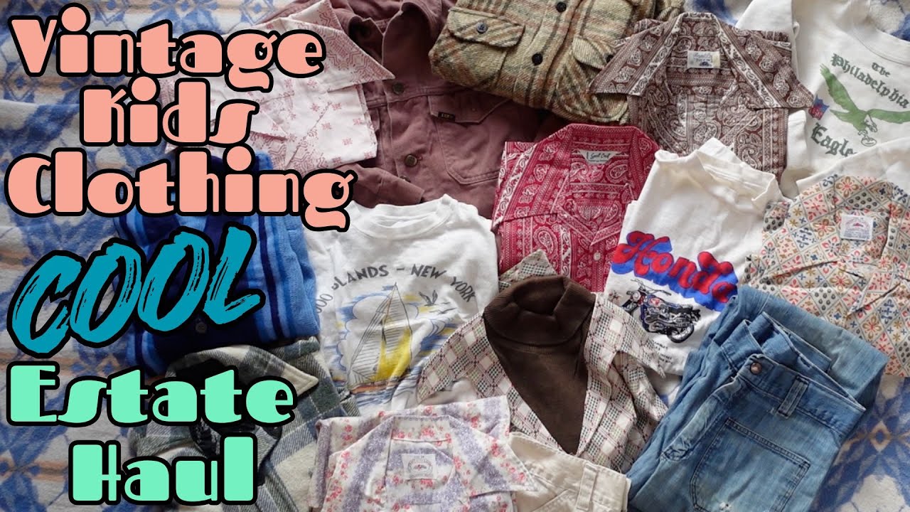 Vintage Kids Clothing Estate Haul Ep 3 #vintage #vintageclothing #vintagehaul #fashion #vintagekids