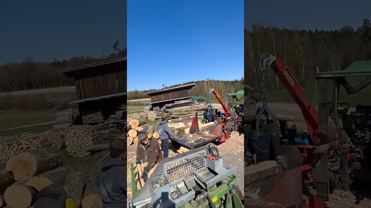 🔥 Dieses Ger&auml;t sprengt jedes Holz! Der Growi Holzspalter im H&auml;rtetest 💥🌲