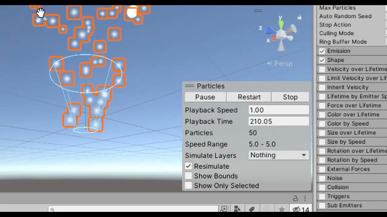 محاضرة - الجسيمات (Particles) في Unity