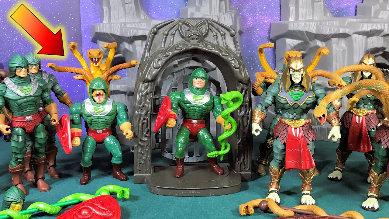 My different King Hiss Customs stating with the 80’s He-Man and the Masters of the Universe version