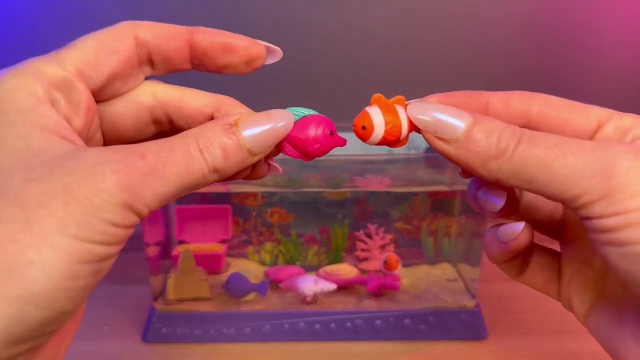 ASMR Unboxing & Honest Review: My Life As Fish Tank Play Set for 18&rdquo; Dolls | 19 Pieces!