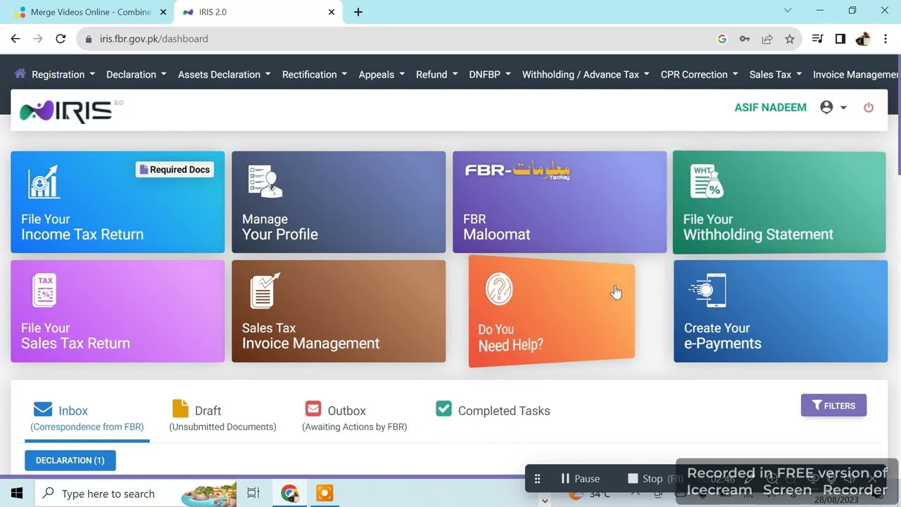 How to login in iris account FBR | more information I What's New in IRIS 2.0 | FBR IRIS New Website