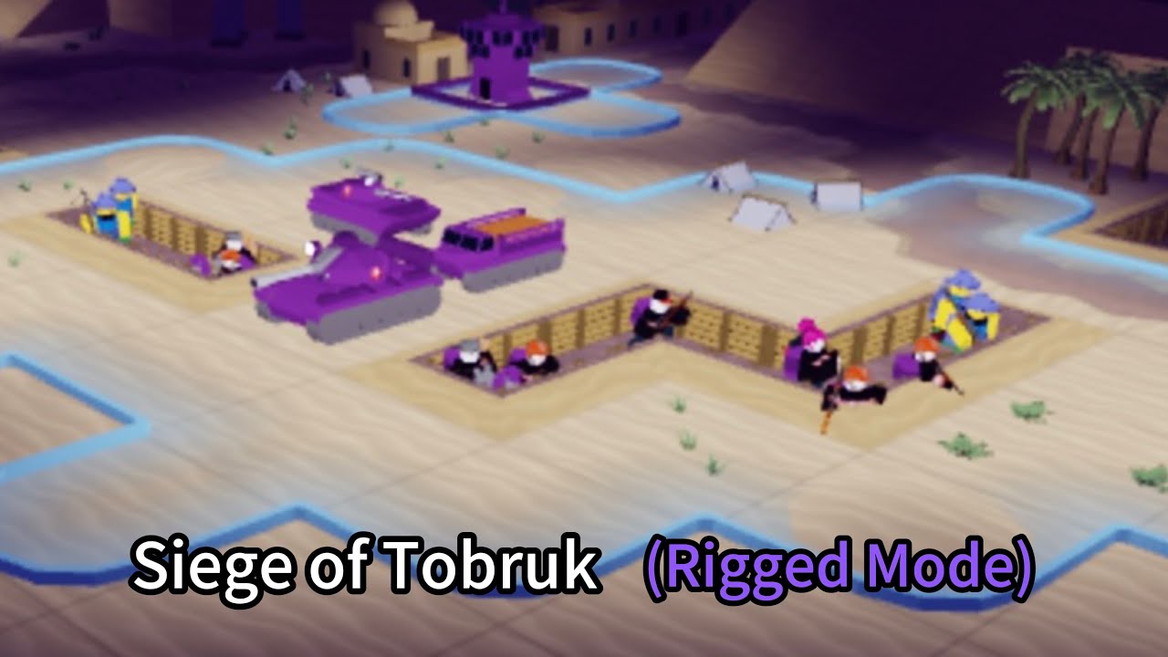 Siege of Tobruk | African Front | Rigged | Solo | Guide | Noobs In Combat