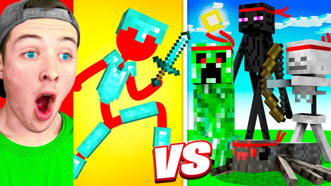 Реакция на СОВЕРШЕННО НОВЫЙ Minecraft против анимации (ШКОЛА МОНСТРОВ?)