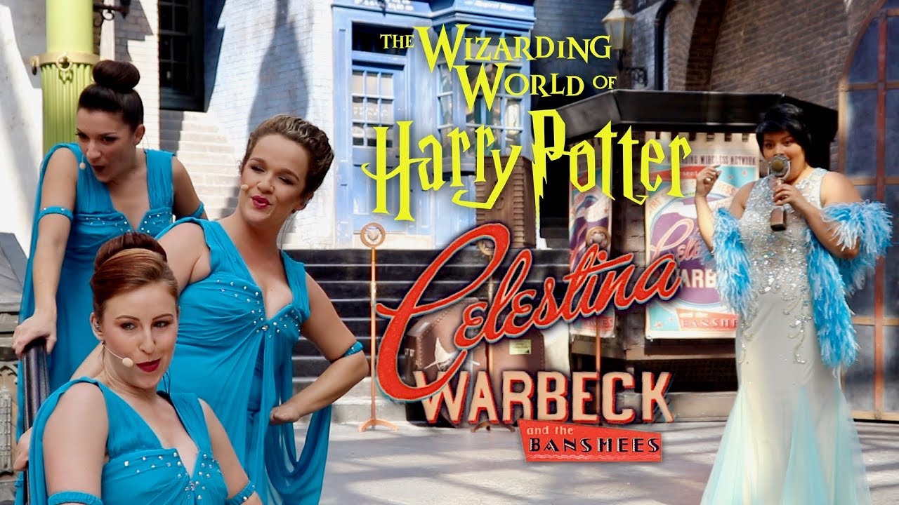 CELESTINA WARBECK AT THE WIZARDING WORLD OF HARRY POTTER IN ORLANDO