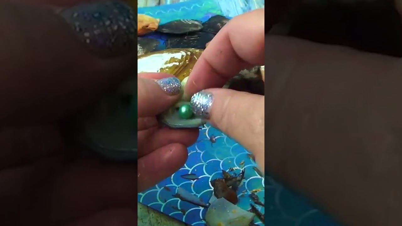 Twin Green Mermaid Pearls found in oysters only on Fun House TV