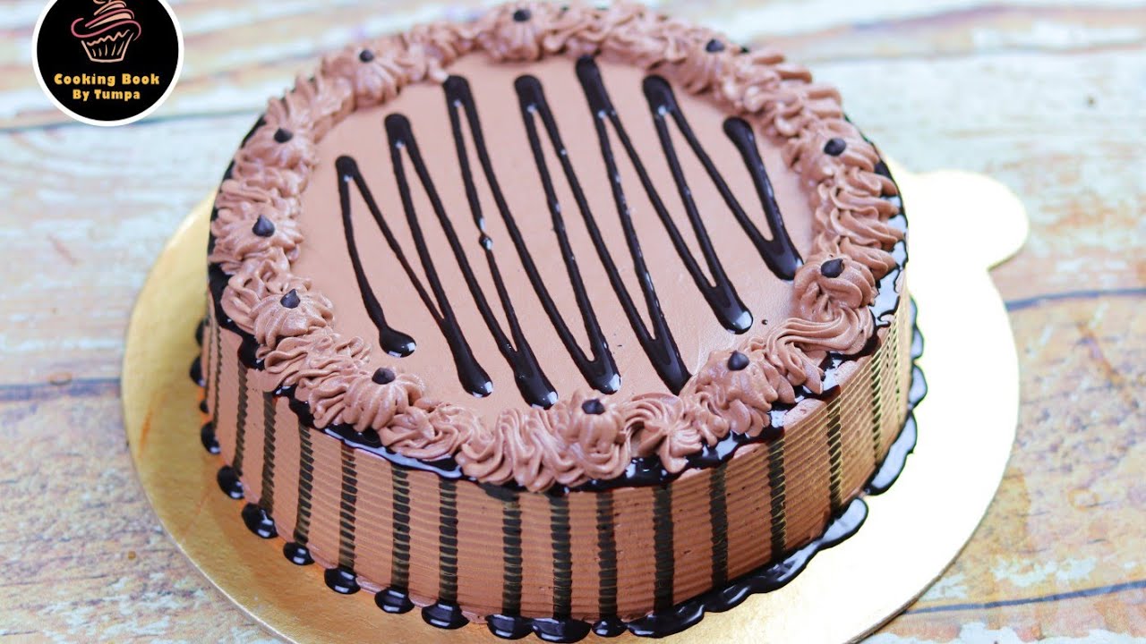 জন্মদিনের চকলেট কেক,Chocolate birthday cake,Chocolate chiffon cake,Birthday cake decoration,