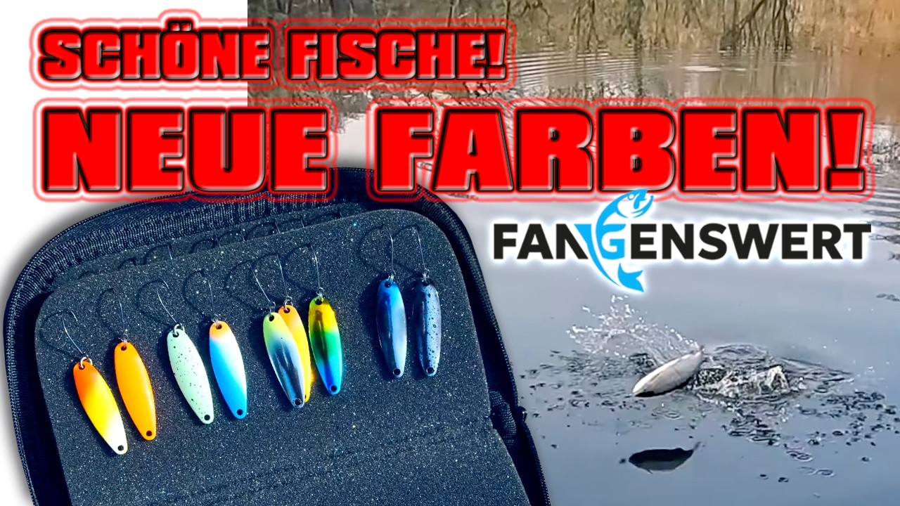 NEUE Farben und KRASSE Bisse! FANGENSWERT Spoons liefern! Forellenangeln im Fr&uuml;hling