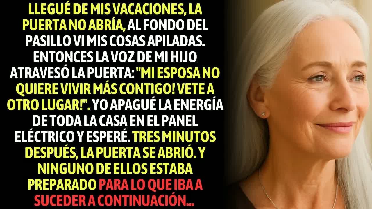 Llegué De Vacaciones Y La Puerta No Abría ＂Mi Esposa No Quiere Vivir Más Contigo!＂ Gritó Mi Hijo