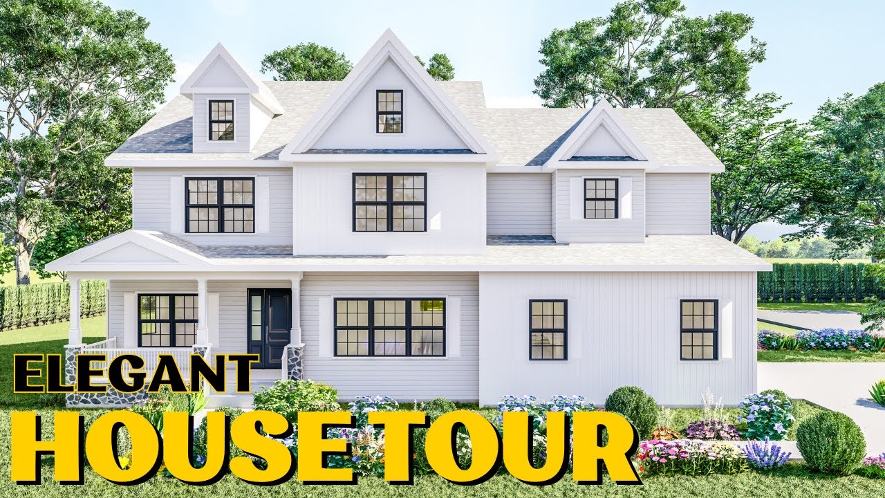 38' x 40' (11m x 10.6m) Beautifull House Design | 2Story House Ideas | Farmhouse Style House Design