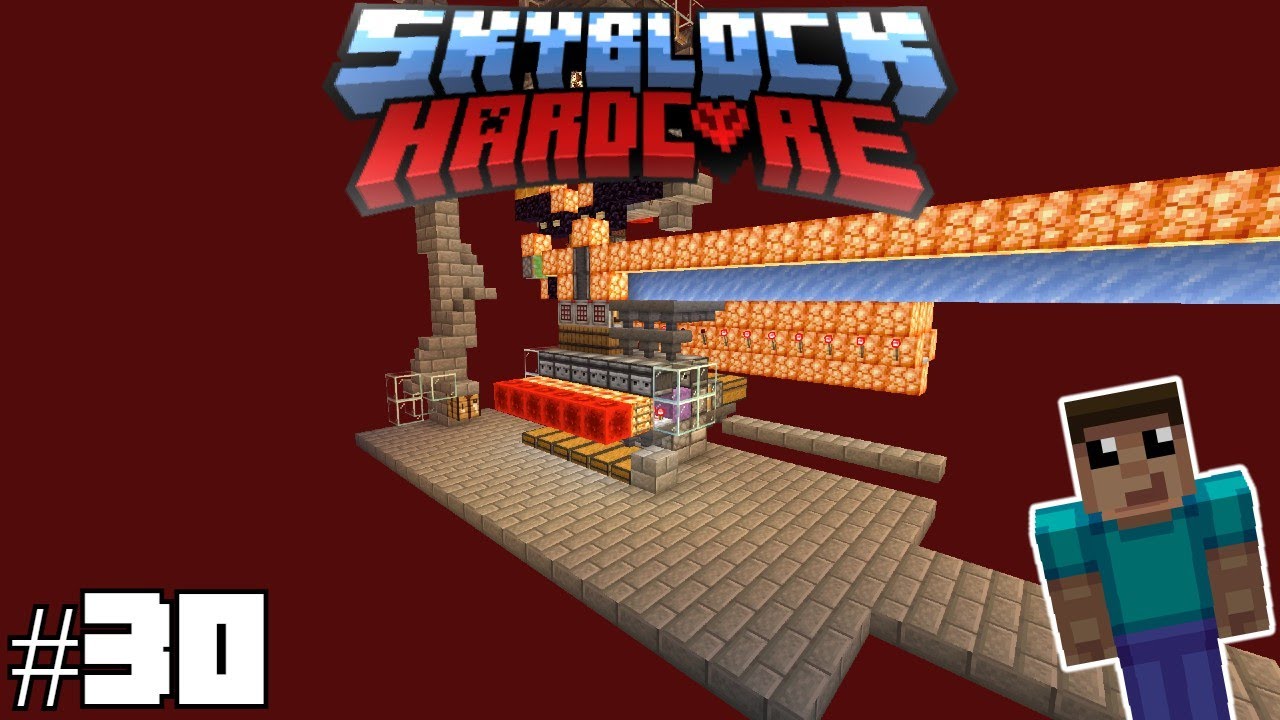 Item Sorter To Crafter To Shulker Loader - Minecraft Skyblock Hardcore Timelapse #30