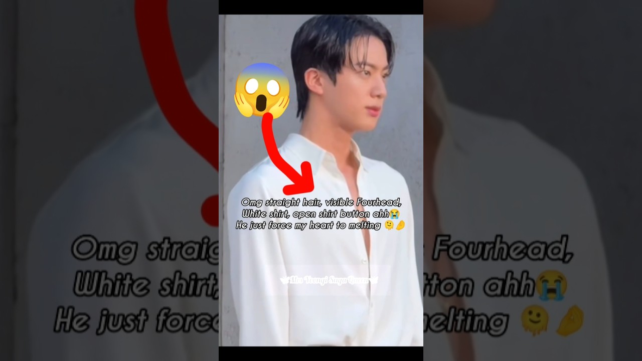 OMG Jin Shirt open button looks🫣🤌 | Jin Gucci | jin update | bts jin live #shorts#video