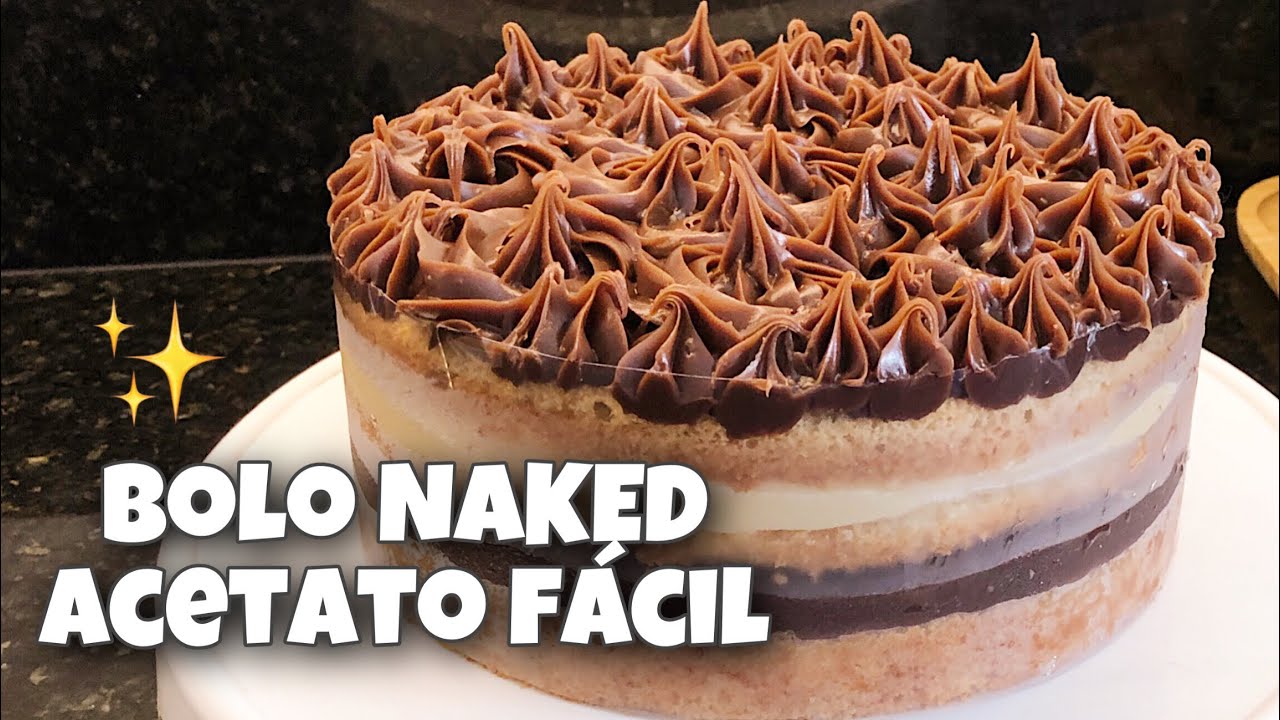 COMO FIZ EM CASA BOLO NAKED LINDO PRO ANIVERSÁRIO DA MINHA MÃE