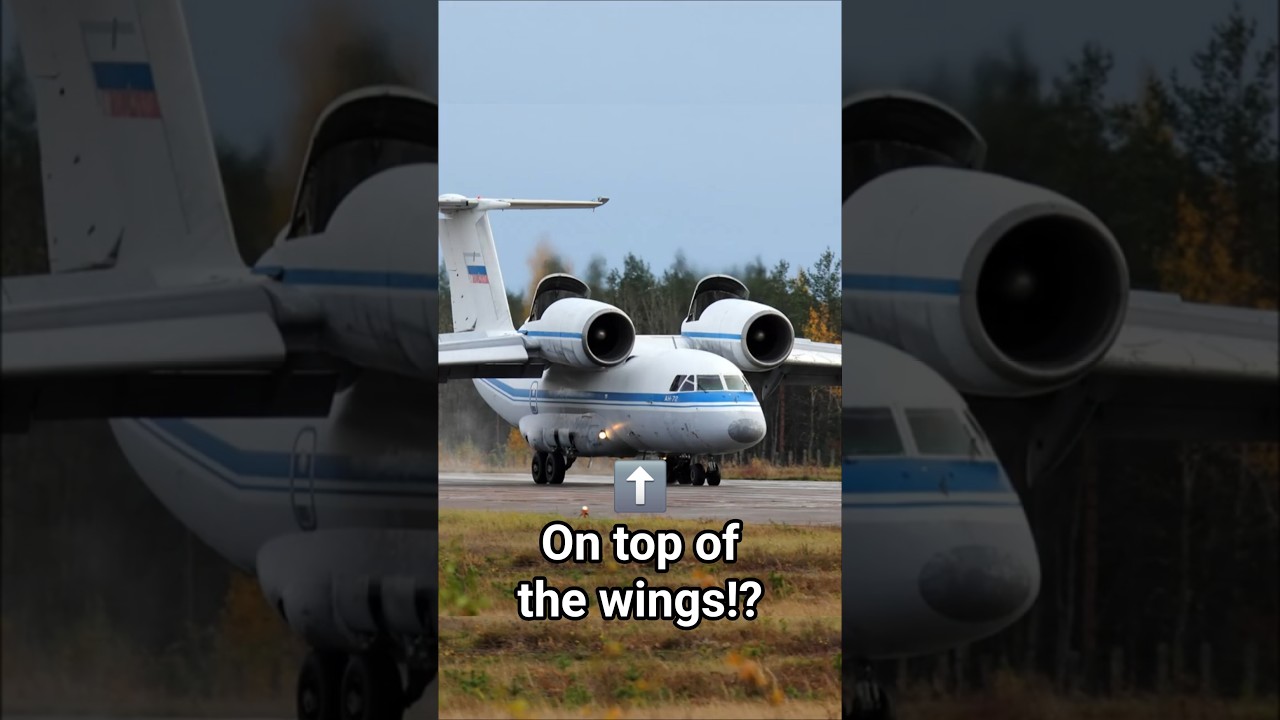 This plane has engines over the wings!?