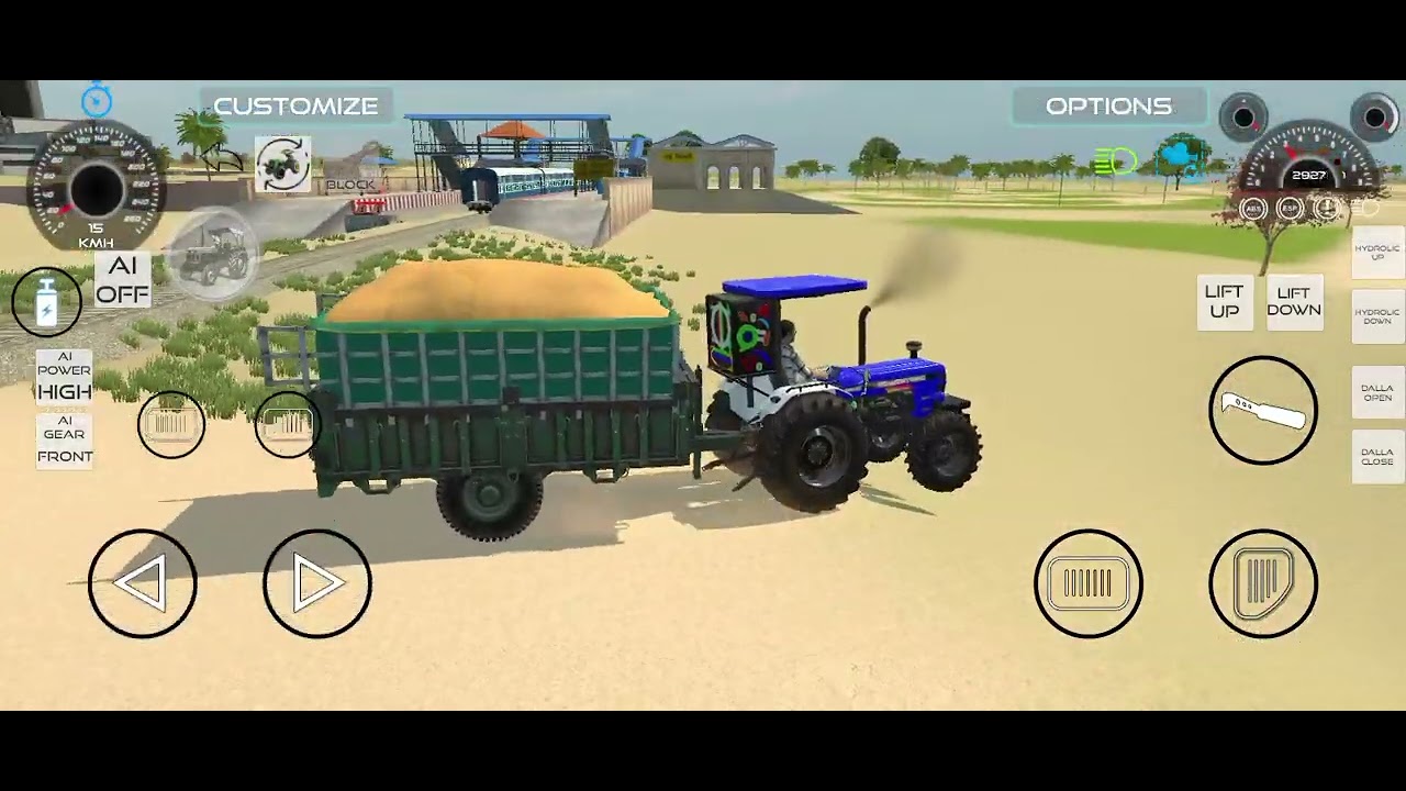 Powertrac tractor 4x4 off-road vehicle please saport subscribe to my channel rohit gaming 100 💯💥