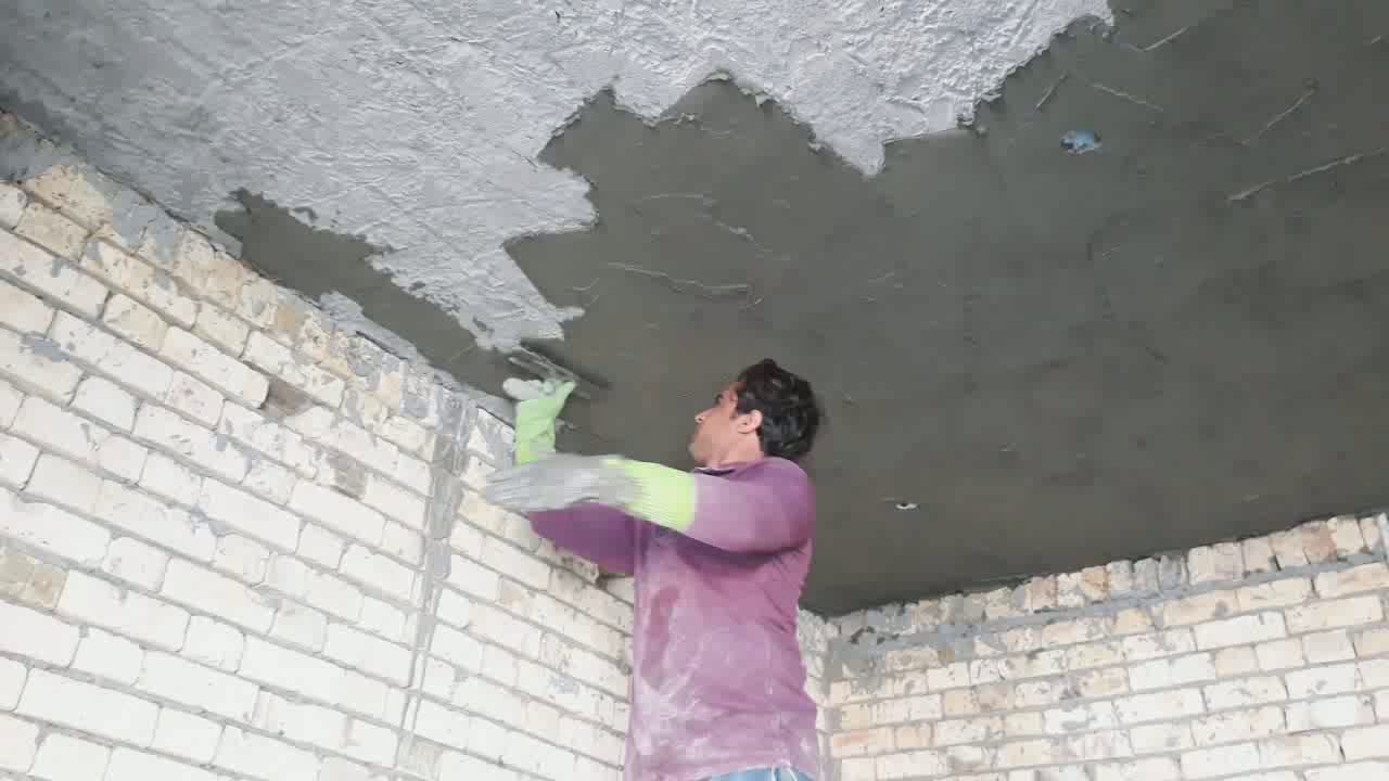 لبخ  السكف الكونكريت ب الاسمنت