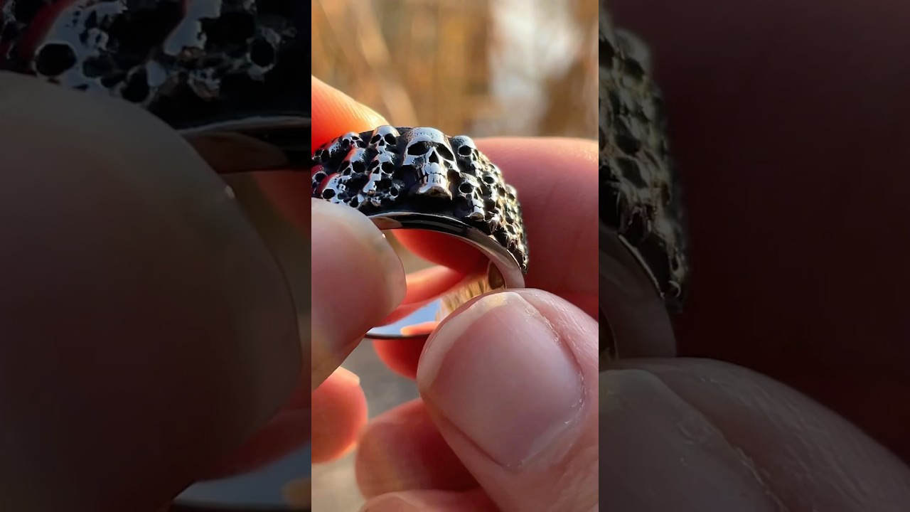 Винтажное кольцо из нержавеющей стали с черепом | Панк-стиль #ulikingjewelry #altfashion #alterna...