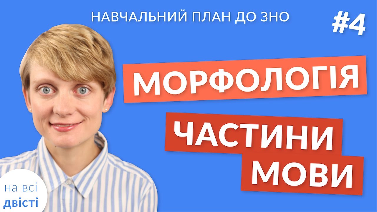 Вступ до теми: Морфологія (частини мови) 🤗 Новий навчальний план від 