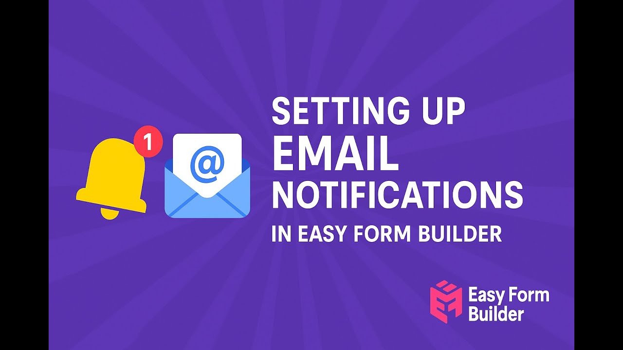 How to Set Up Email Notifications in WordPress (Free & Easy) — Easy Form Builder Tutorial