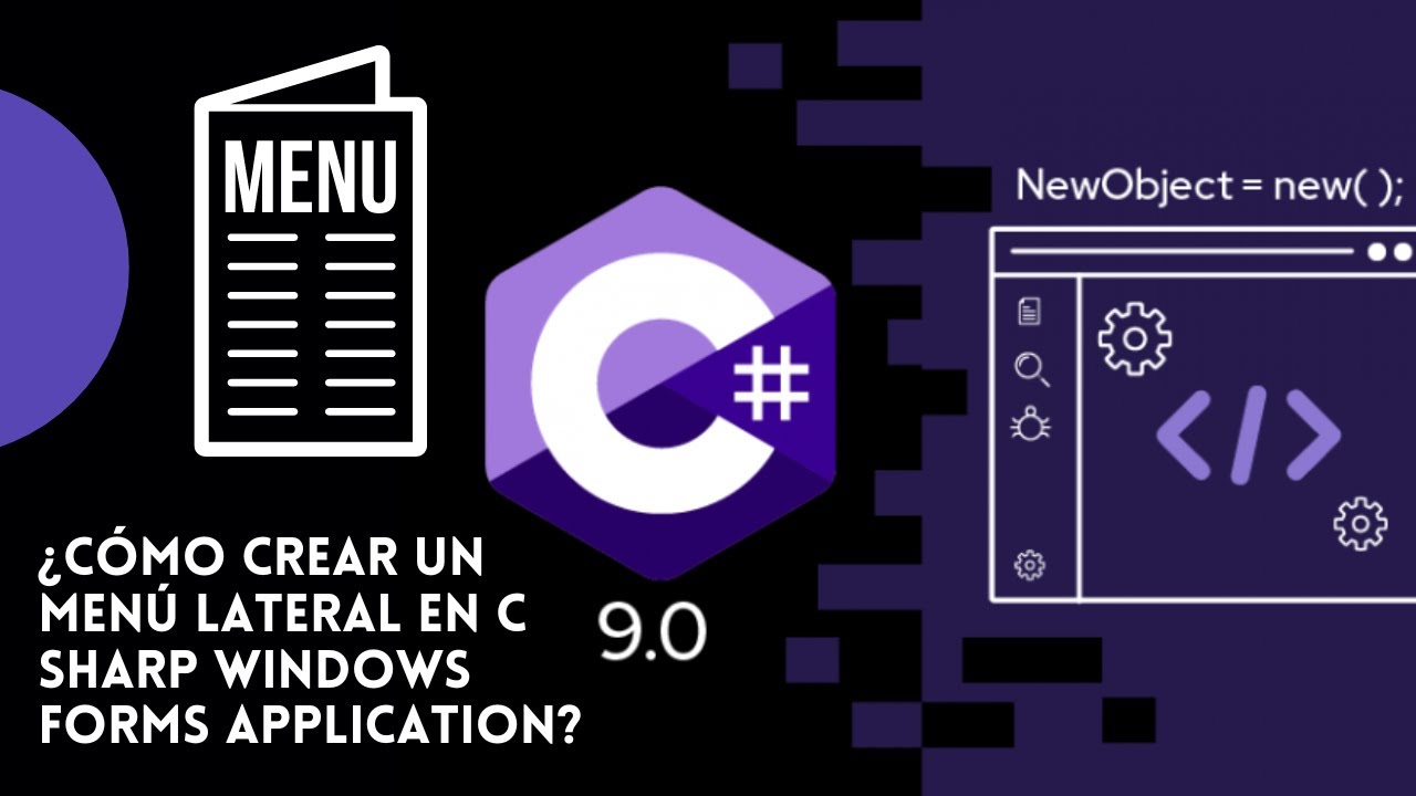 Como crear un menu lateral en C# Windows Forms #programming #csharp #uidesign