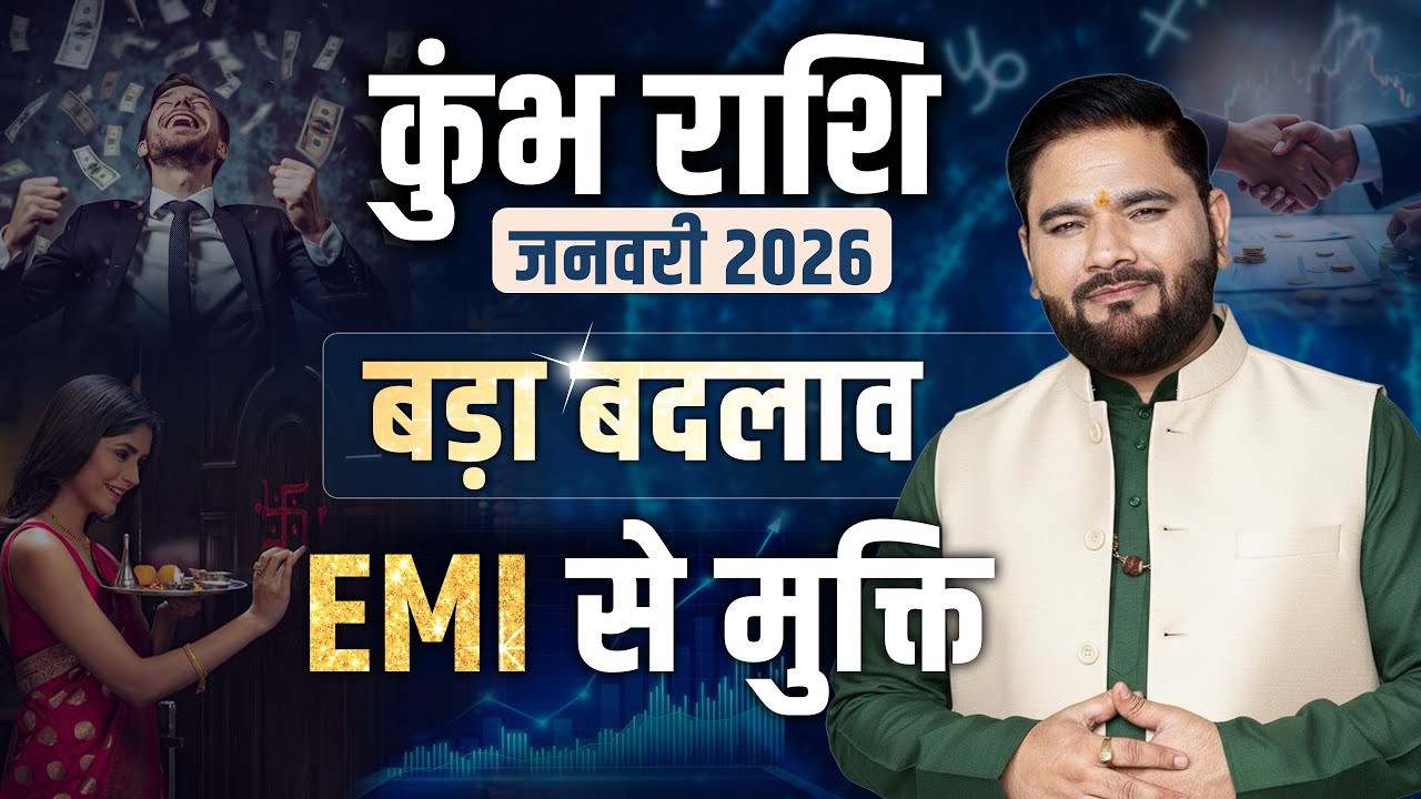 कुंभ राशि: जनवरी 2026 से बड़ा बदलाव | EMI से मुक्ति के संकेत | Astro Sachin Pandit