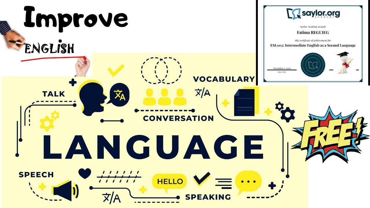 Improve English Language Language Free With Free Certificate | ESL Free Certificate Courses