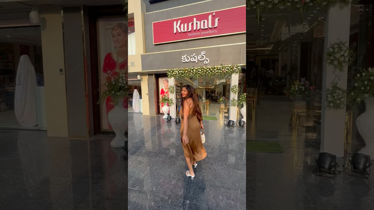 I was in awe at @KushalsFashionJewellery Newest Store Launch at Kompally, Hyderabad