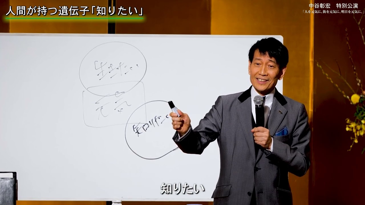 中谷彰宏氏 特別講演 ～人を元気に、街を元気に、明日を元気に。～