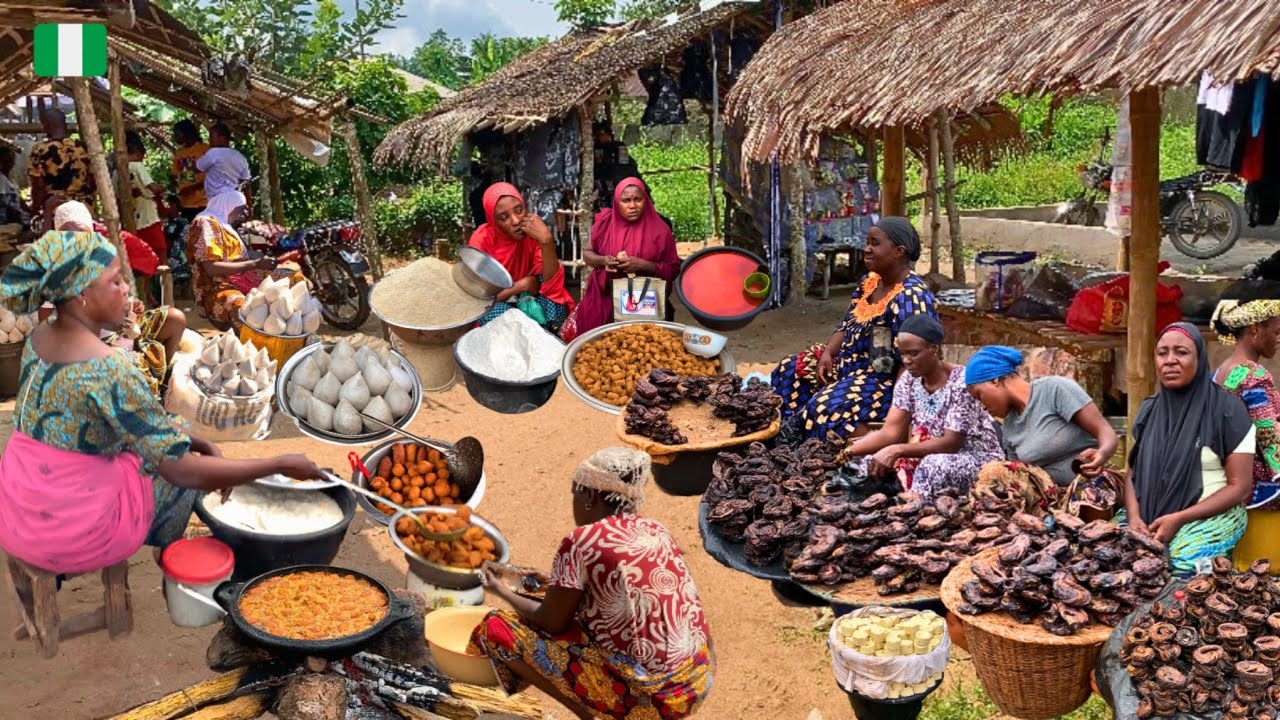 Rural African Market Day in Ashangwa Nigeria 🇳🇬 West Africa