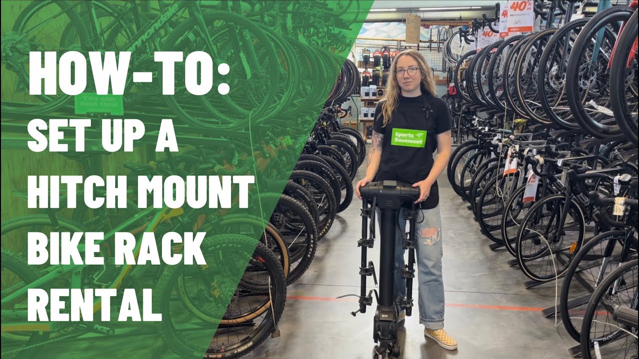 HOW-TO: SET UP A HITCH MOUNT BIKE RACK RENTAL (hanging style)